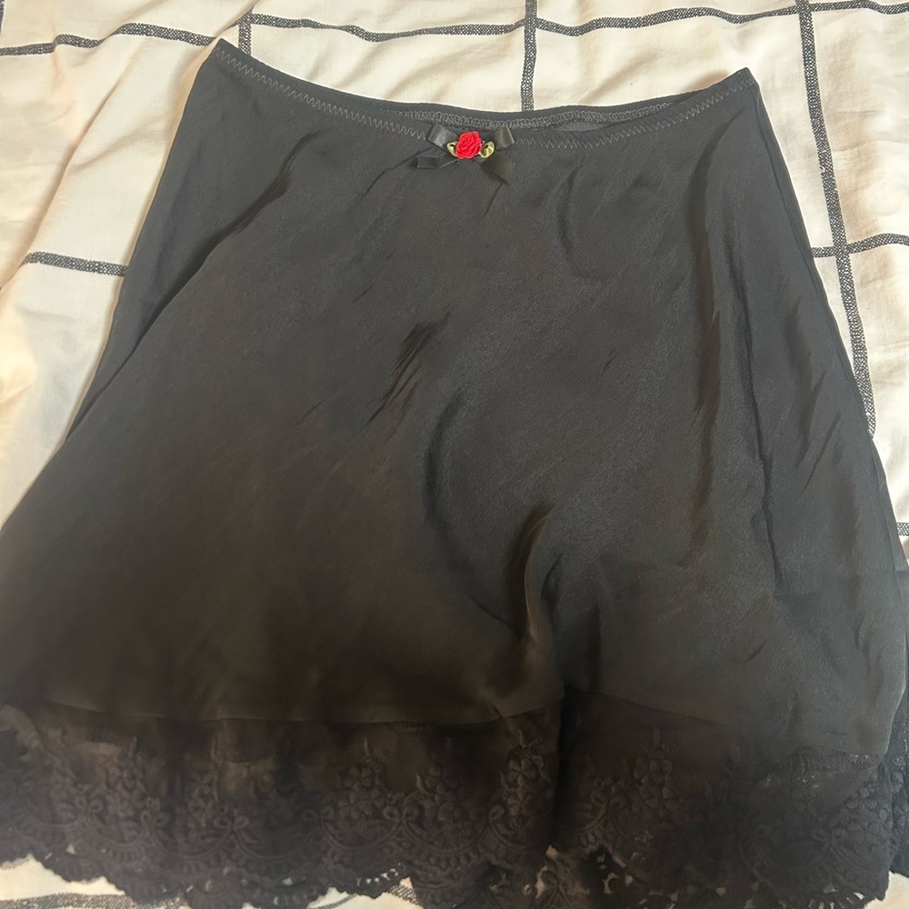 Urban outfitters slip dress with rose
